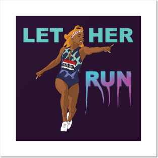 Sha'Carri Richardson Let Her Run! Posters and Art